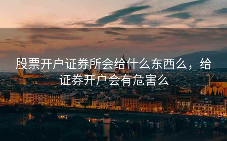 股票开户证券所会给什么东西么，给证券开户会有危害么