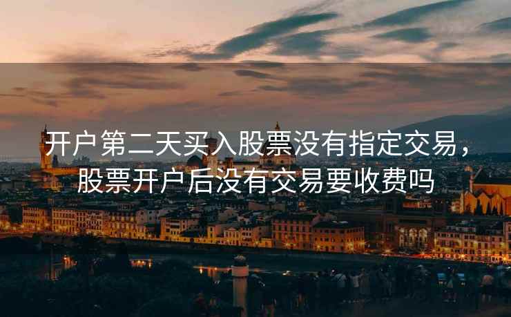 开户第二天买入股票没有指定交易，股票开户后没有交易要收费吗