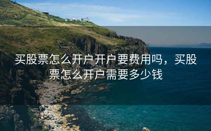 买股票怎么开户开户要费用吗，买股票怎么开户需要多少钱
