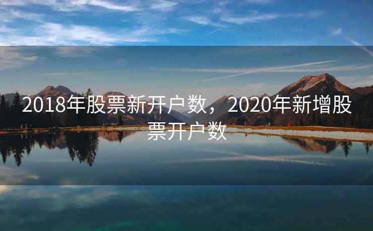 2018年股票新开户数,2020年新增股票开户数 2018年股票新开户数,2020年新增股票开户数